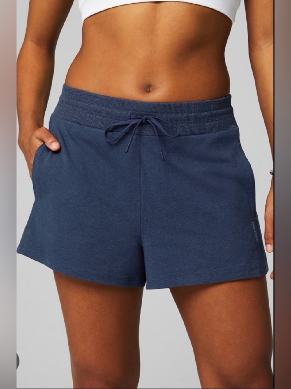 Fabletics Cloud Jersey Shorts Navy